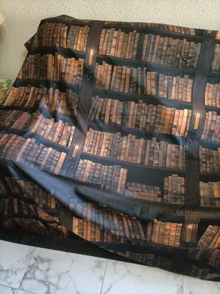 Tela decorativa estantería libros