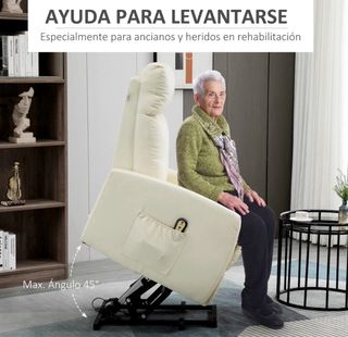 Sillón levanta personas piel sintética