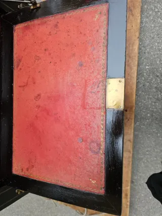 Secretaire Boulle antico nero e oro Napoleone III