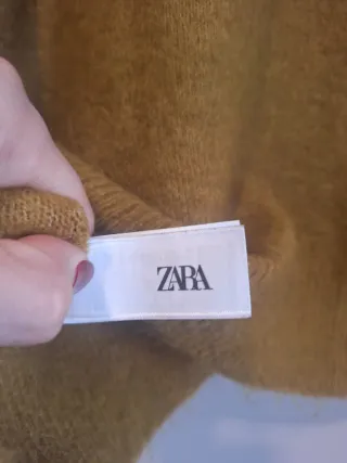 Jersey Zara Punto Liso Verde