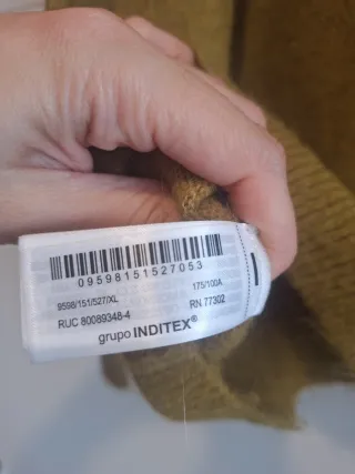 Jersey Zara Punto Liso Verde