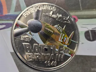 Lote 3 Monedas Batalla Gran Bretaña 2010 WWII