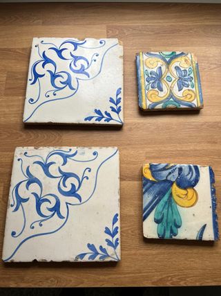 Lote 4 Azulejos Valencianos Antiguos