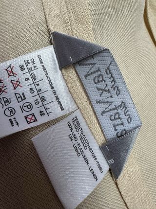 Chaqueta blazer Max Mara lino beige