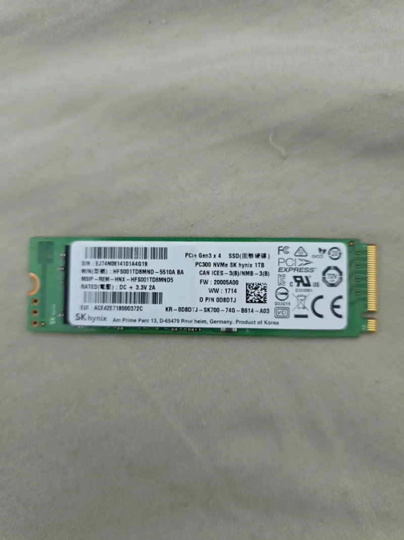 SSD SK hynix PC300 NVMe 1TB PCIe Gen3 x4