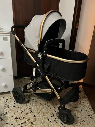 Carrito Bebé Kikka Boo Amaia Negro/Dorado