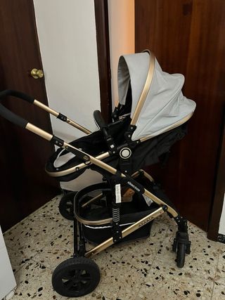 Carrito Bebé Kikka Boo Amaia Negro/Dorado