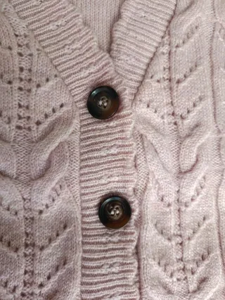 Cárdigan rosa Talla S