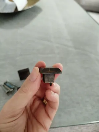 Tiradores de bronce cuadrados (4 unidades)