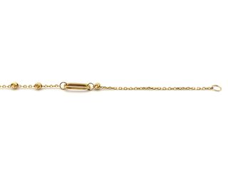 pulsera oro 18k con piedra con circonita