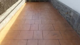 Pavimento impreso imitación piedra