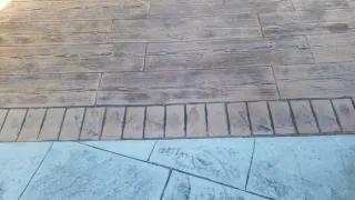 Pavimento impreso imitación piedra