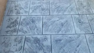 Pavimento impreso imitación piedra