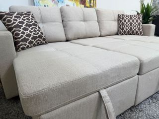 Sofá cama chaise longue con arcón