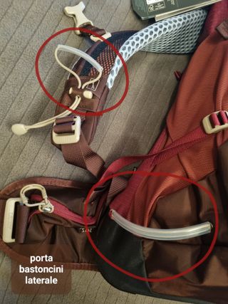 zaino REGOLABILE Osprey rosso Sirrus 26 *NEW