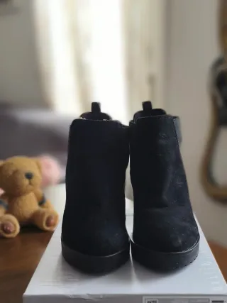 Botas tacón plataforma negras talla 37