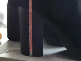 Botas tacón plataforma negras talla 37