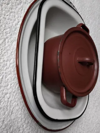 3 FUENTES ANTIGUA PORCELANA TEATRO ATREZZO DECORAR