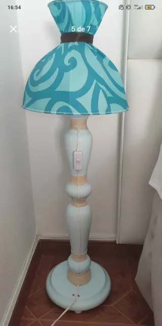 Juego de lámpara y cojines