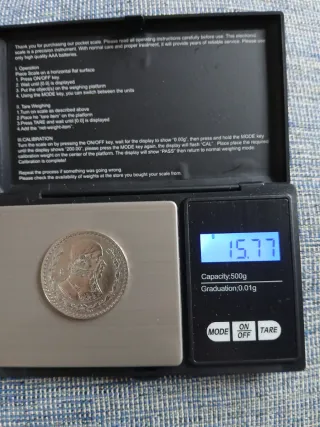 Moneda Un Peso México 1961 Plata
