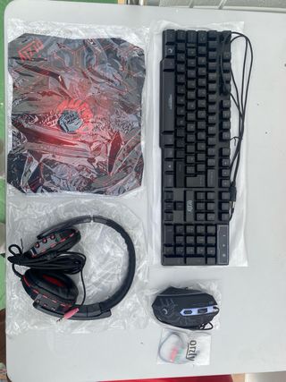Set Gamer Teclado, Ratón y Auriculares Orzly