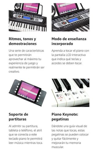 Piano Electrónico RockJam RJ654 (PRECINTADO)