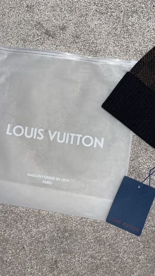 Gorro de lana Louis Vuitton marrón