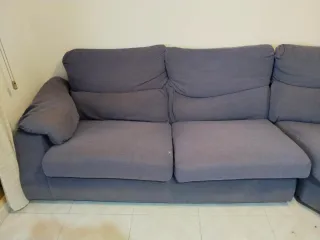 Sofá modular esquinero gris azulado