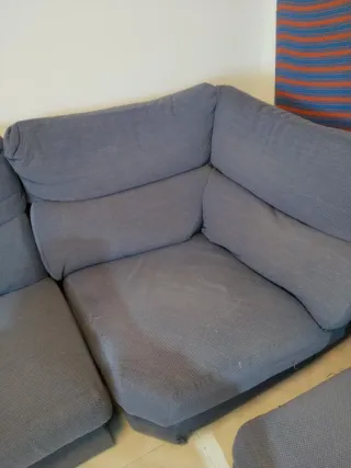 Sofá modular esquinero gris azulado