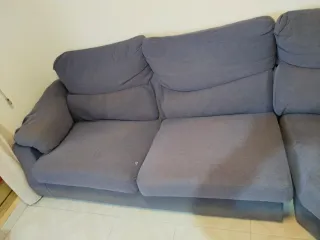 Sofá modular esquinero gris azulado