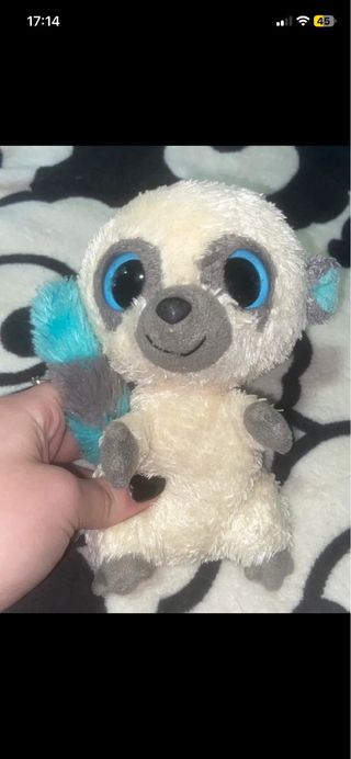 Peluche gufo arcobaleno e lemure