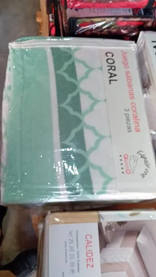 Juego Sábanas Coralina Quino 150/135/90 3 Piezas