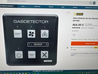 Detector Gas CO2 Vetus GD1000