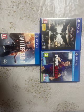 Pack PS4: Batman, Battlefield 1, PES 2018
