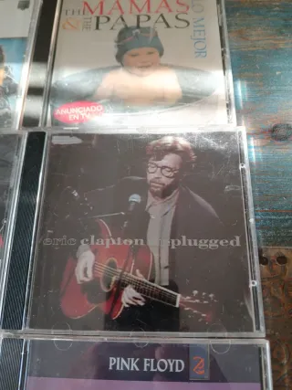 Lote 6 CDs: T.Rex, Queen, Pink Floyd, Eric Clapton