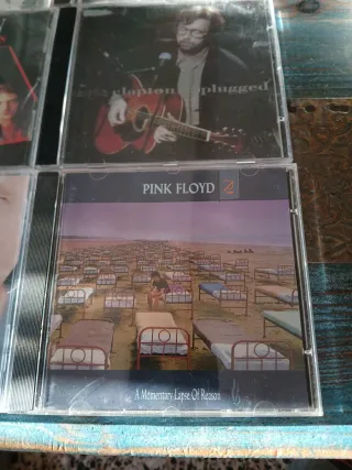 Lote 6 CDs: T.Rex, Queen, Pink Floyd, Eric Clapton