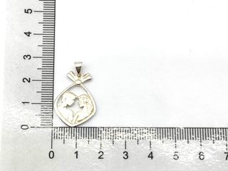 colgante plata 925mm con piedra con circonita