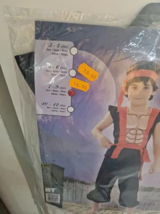 Disfraz Ninja Musculoso 7-9 años