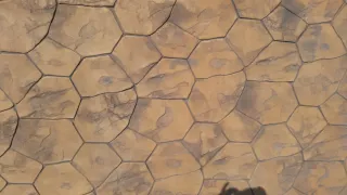 Pavimento impreso imitación ladrillo