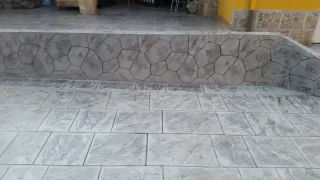 Pavimento impreso imitación ladrillo