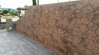 Pavimento impreso imitación ladrillo