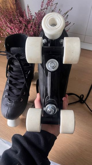 Patin artistico Oxelo Quad 100 Negro  Talle 39