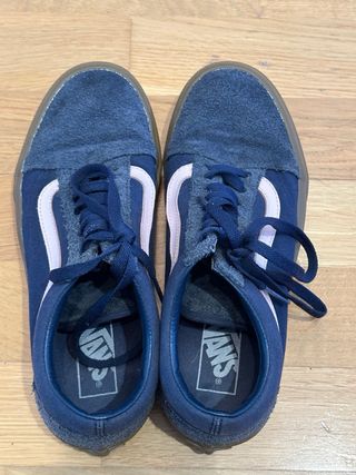 Zapatillas Vans Azul Marino y Marrón