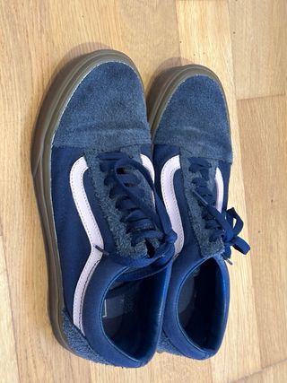 Zapatillas Vans Azul Marino y Marrón