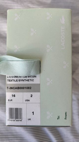 Zapatitos Bebé Lacoste T.16