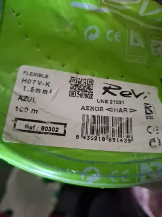 Cable General Cable exZhellent XXI 1x1.5mm 3 rolos