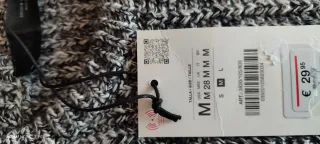 Top Zara punto con bufanda Talla M