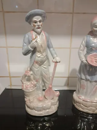 Pareja figuras porcelana