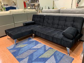 Sofá Cama Keren XS 198cm Negro/Azul