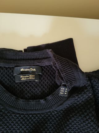 Jersey punto Massimo Dutti NegroTalla M